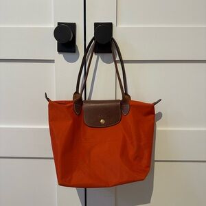 Longchamp Le Pliage Orange Shoulder Tote